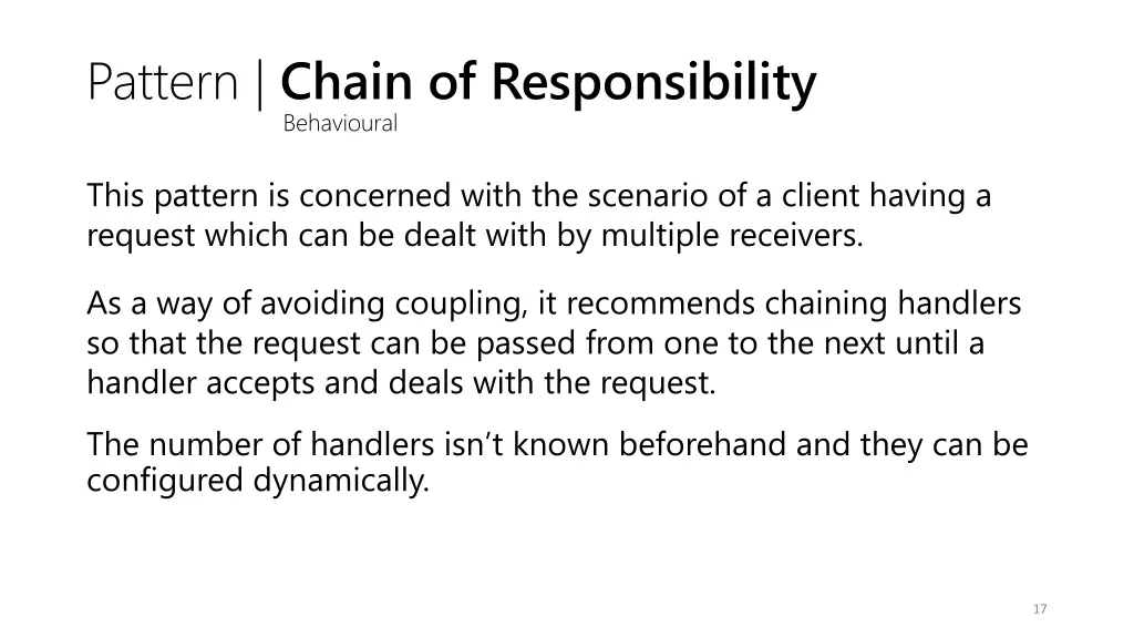 pattern chain of responsibility behavioural