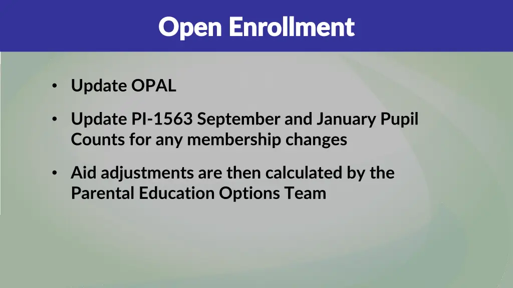 open enrollment open enrollment