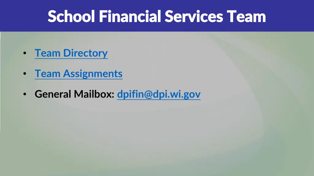 school financial services team school financial