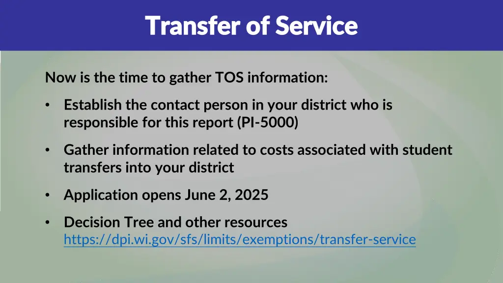 transfer of service transfer of service 1