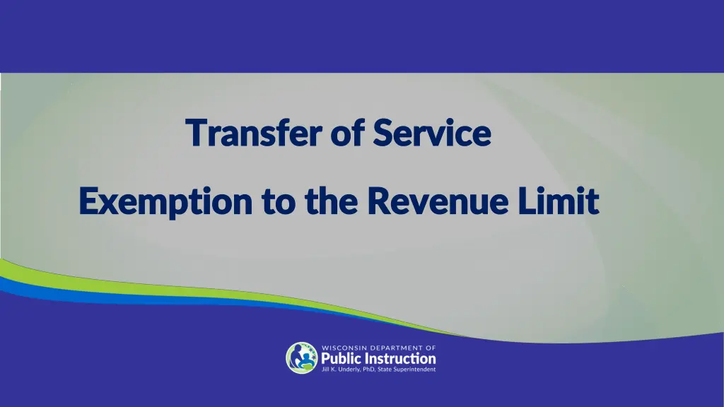transfer of service transfer of service