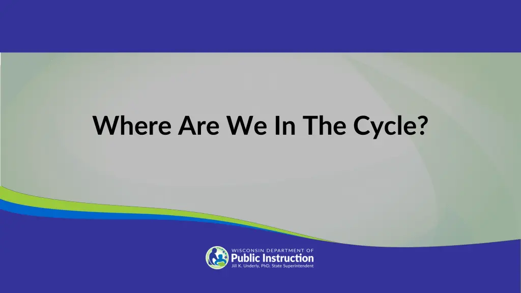 where are we in the cycle