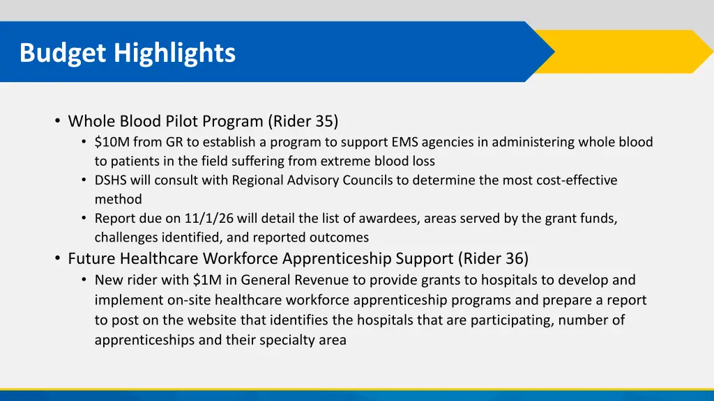 budget highlights 1