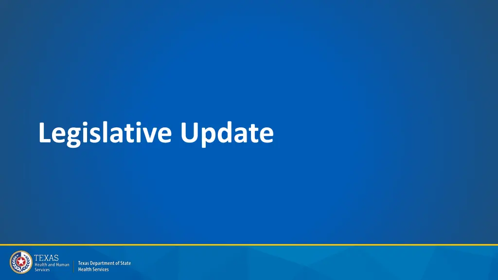 legislative update