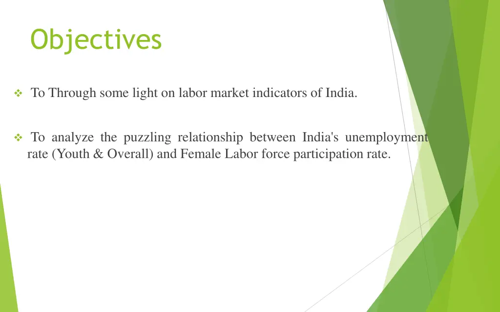 objectives