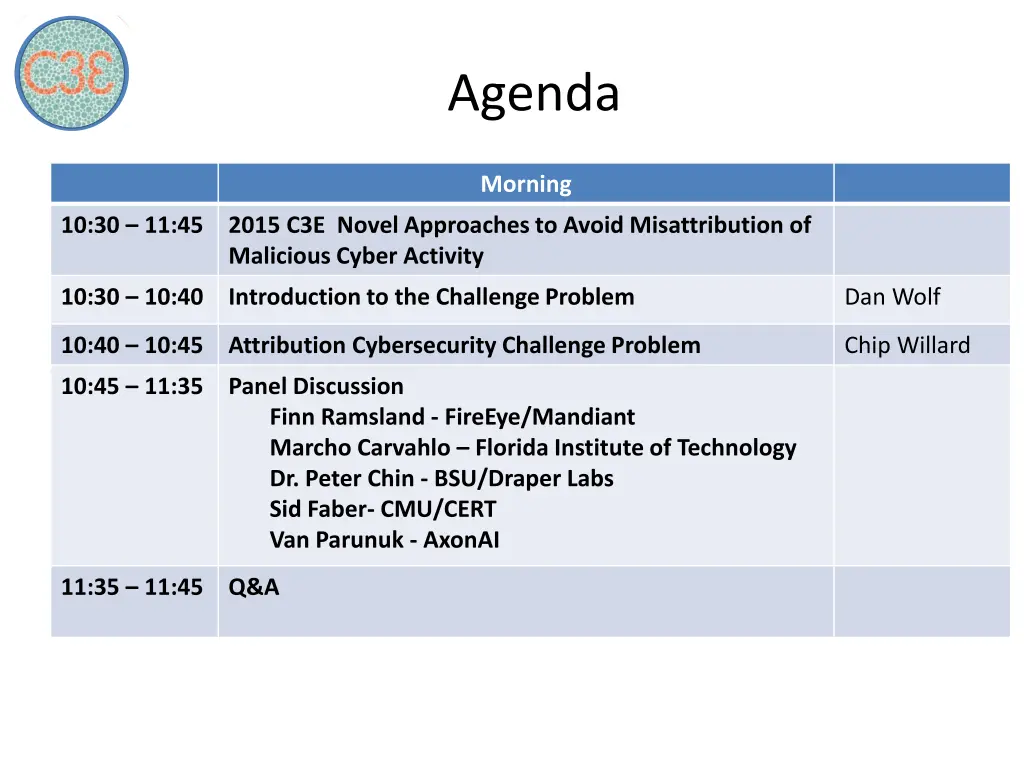 agenda