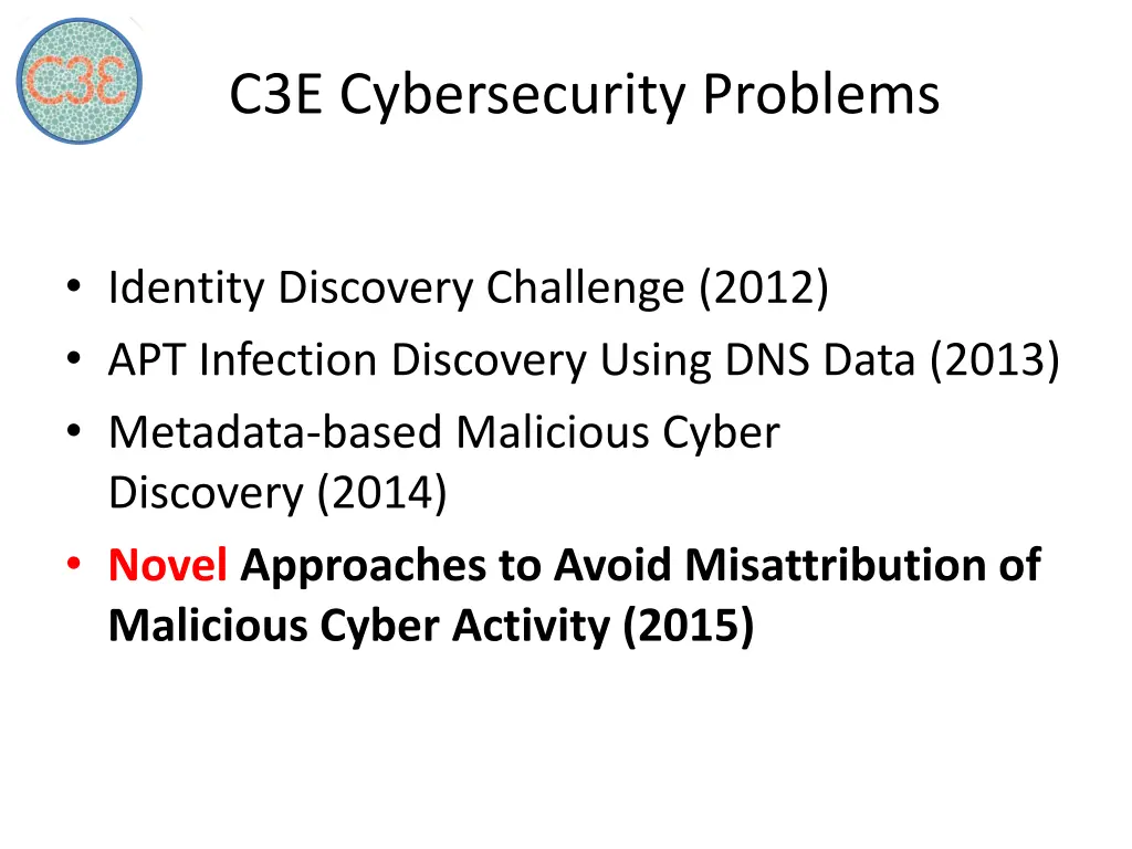 c3e cybersecurity problems