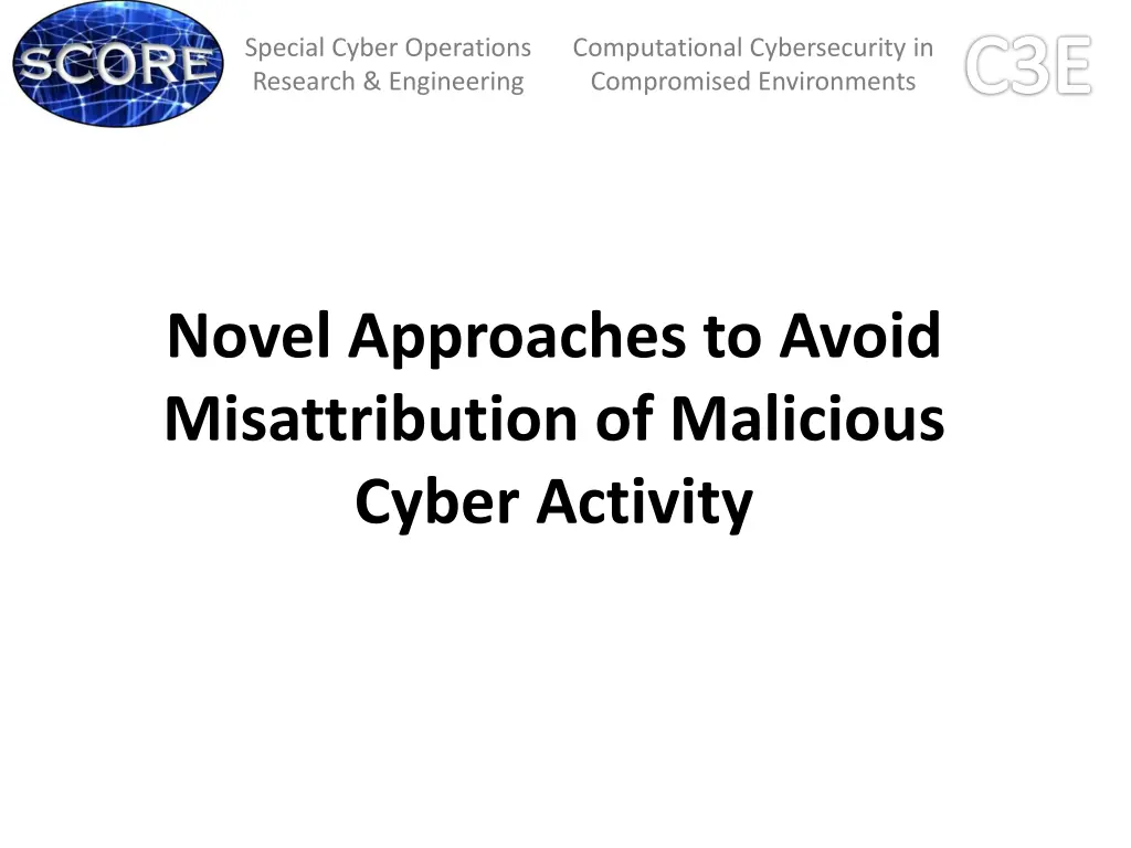 computational cybersecurity in compromised