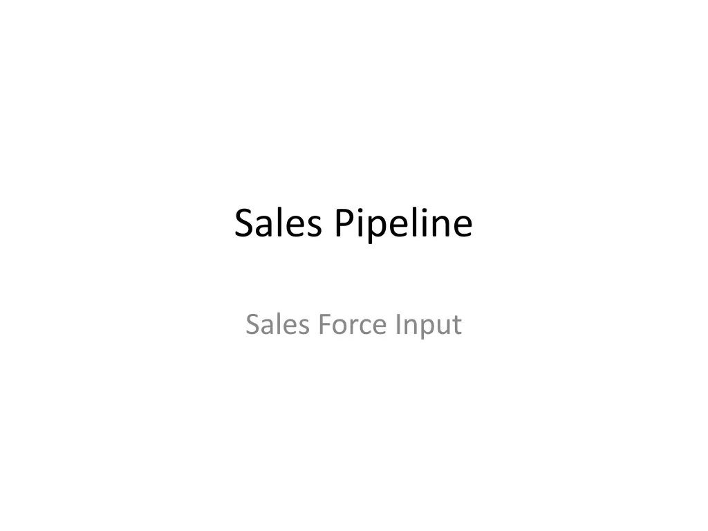sales pipeline