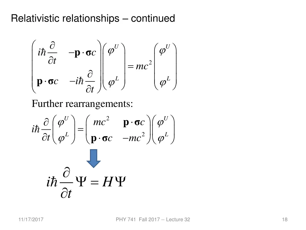 relativistic relationships continued 2