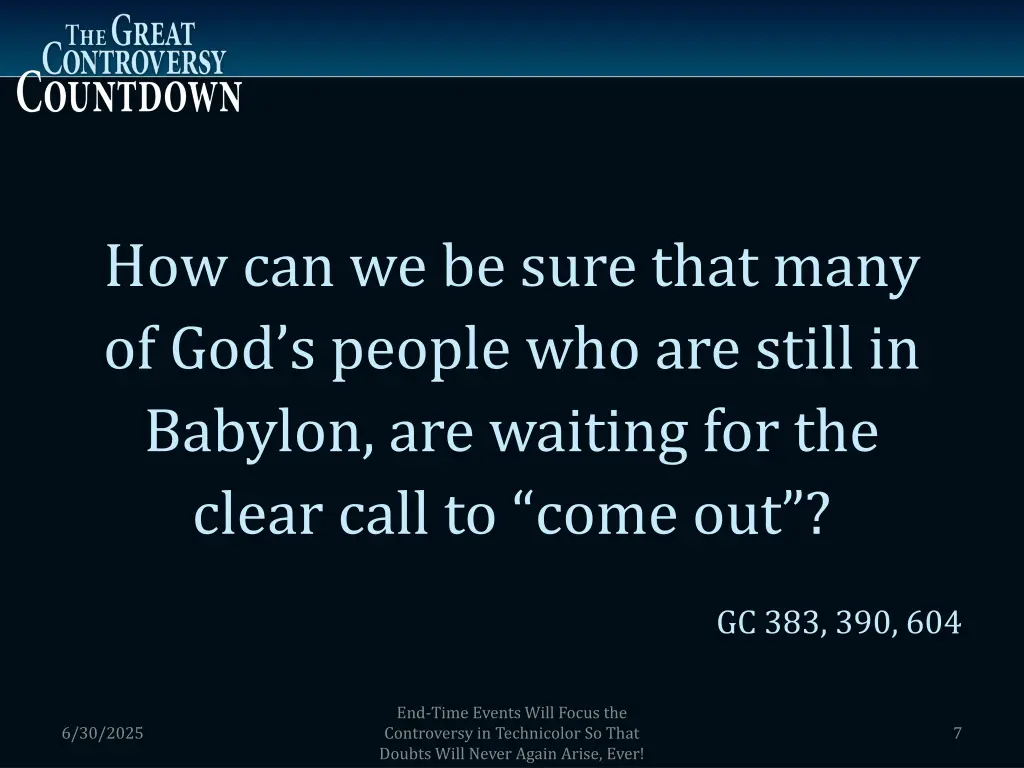 how can we be sure that many of god s people