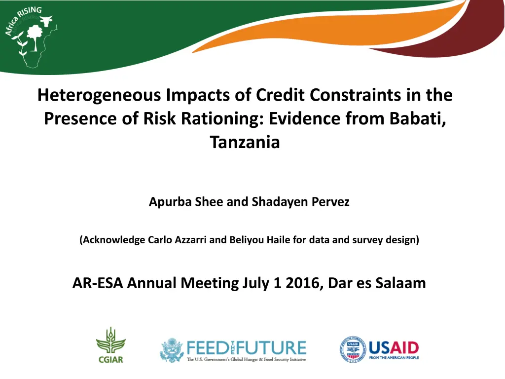 heterogeneous impacts of credit constraints