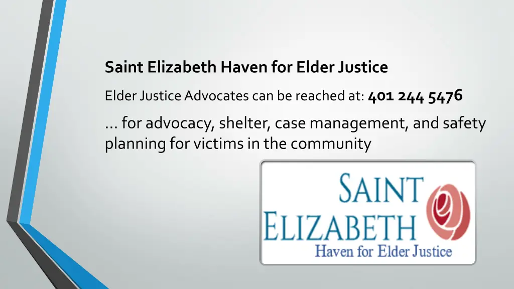 saint elizabeth haven for elder justice