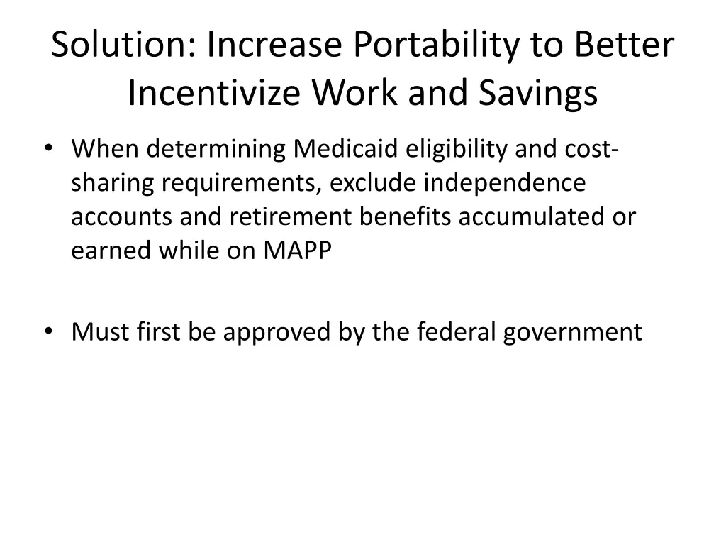 solution increase portability to better