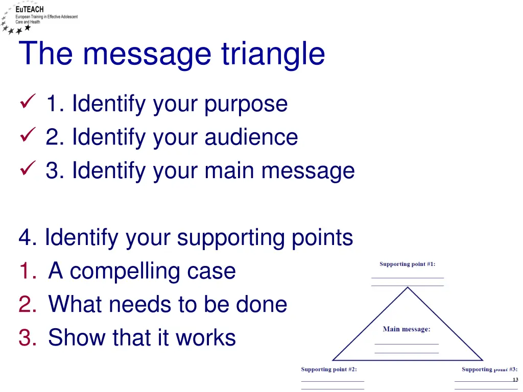 the message triangle 2