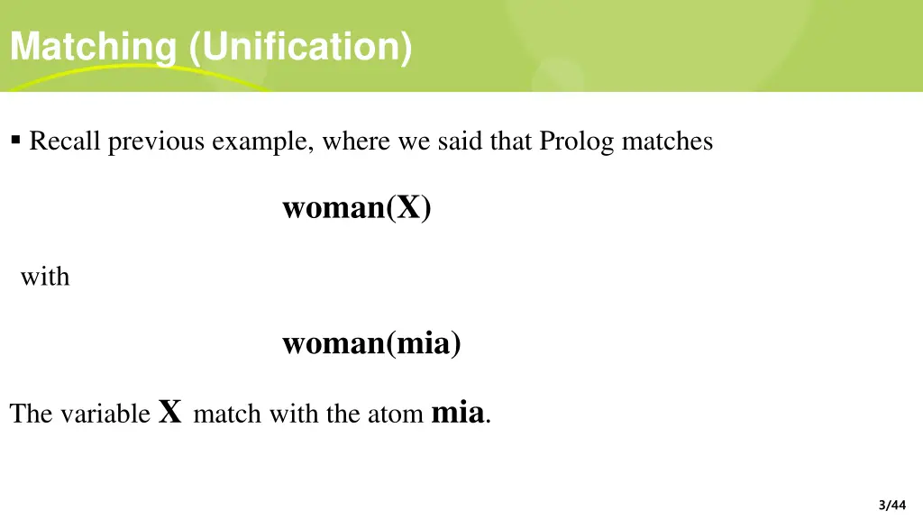 matching unification