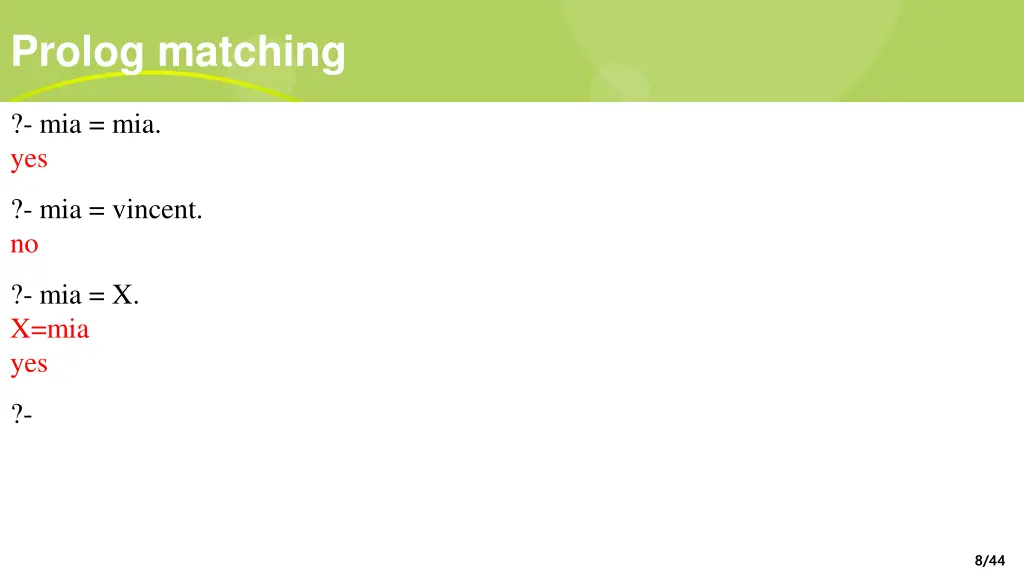 prolog matching 2