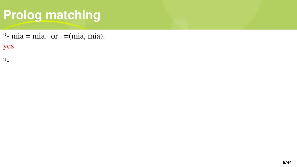 prolog matching