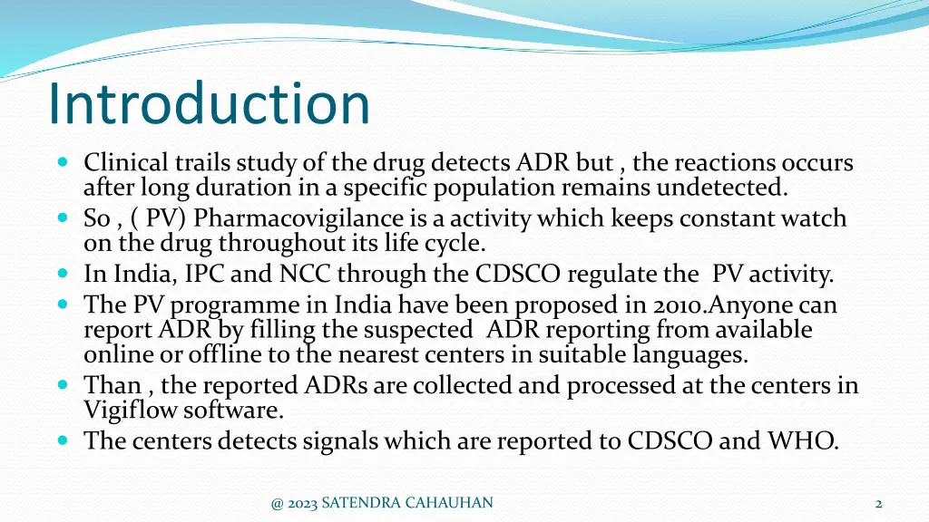 introduction clinical trails study of the drug