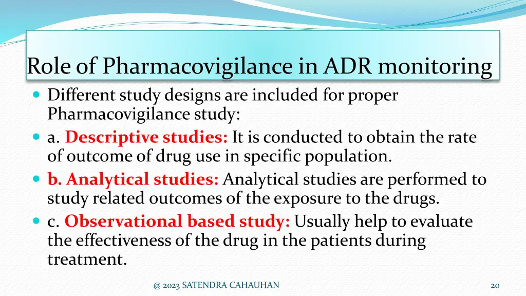 role of pharmacovigilance in adr monitoring