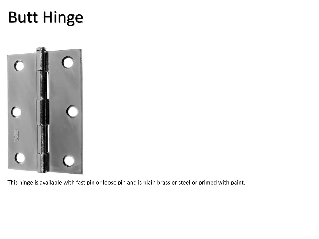 butt hinge