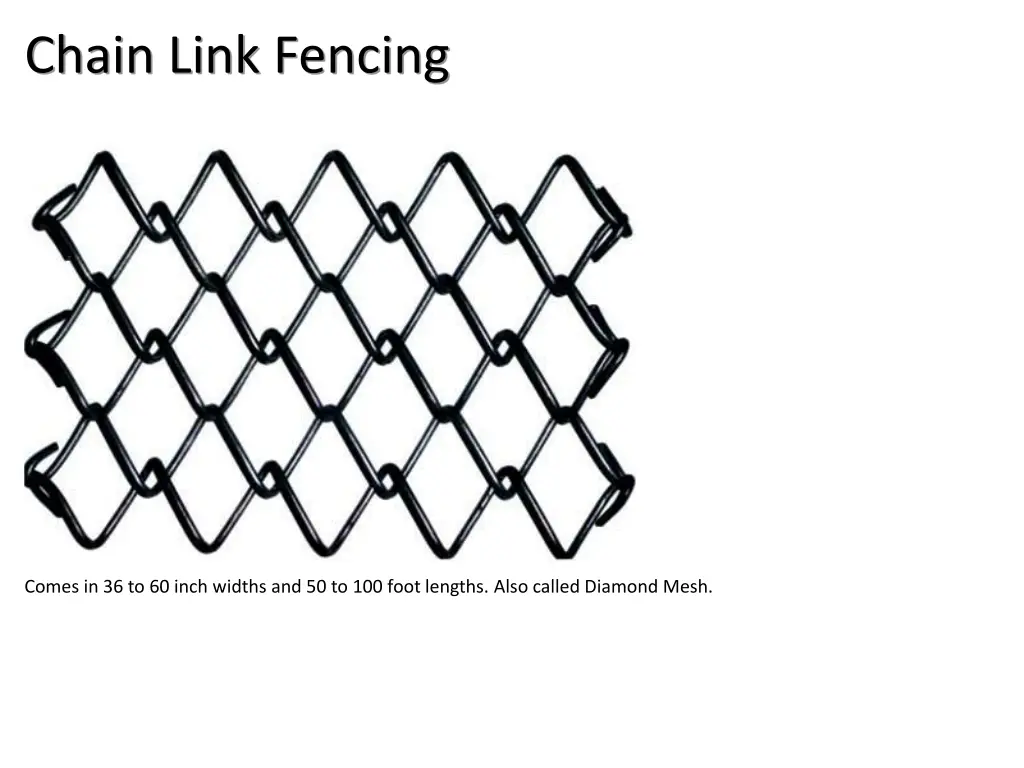 chain link fencing