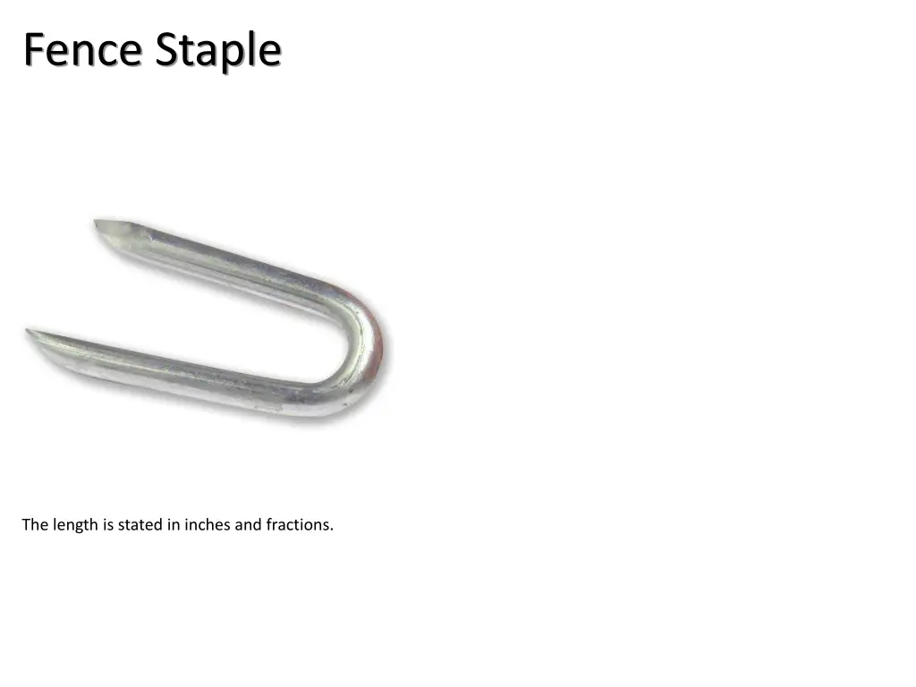 fence staple