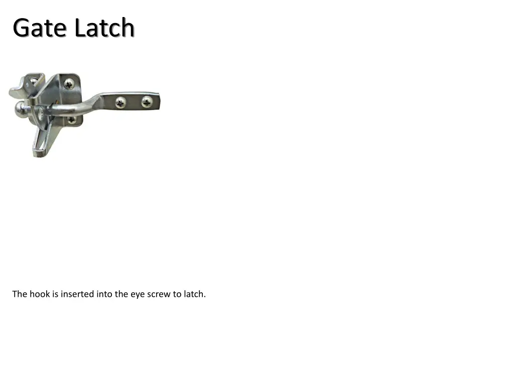 gate latch