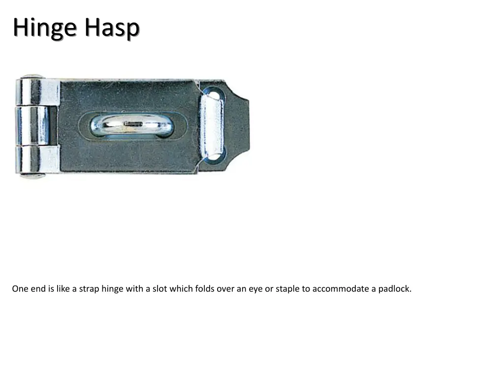 hinge hasp