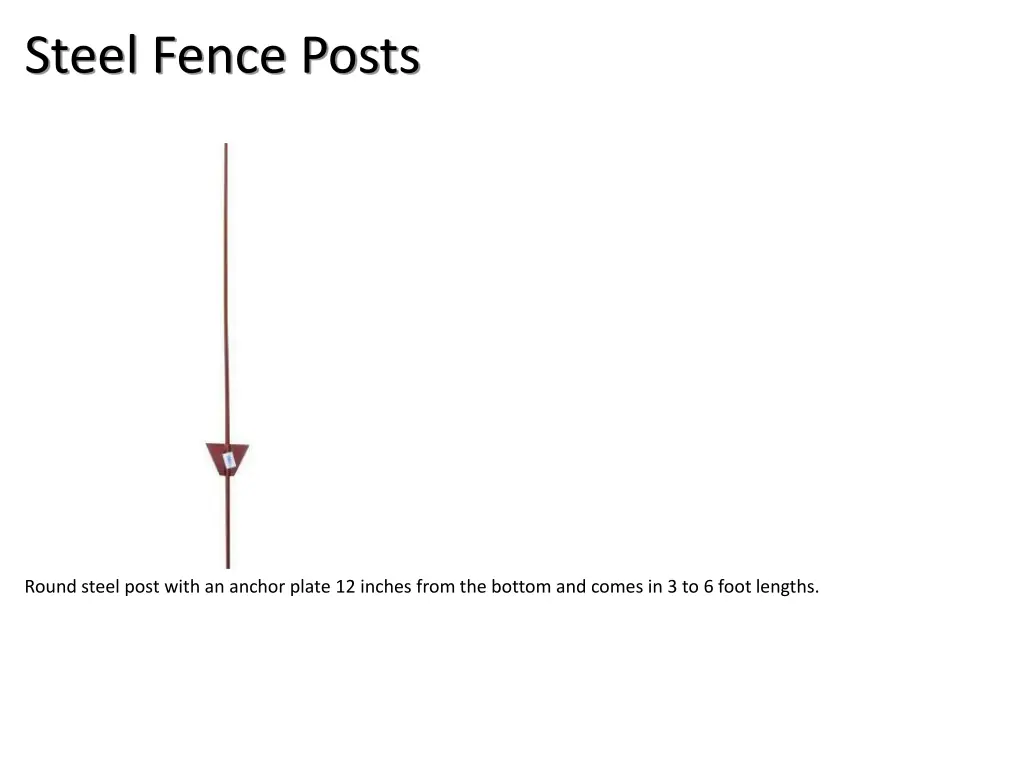 steel fence posts
