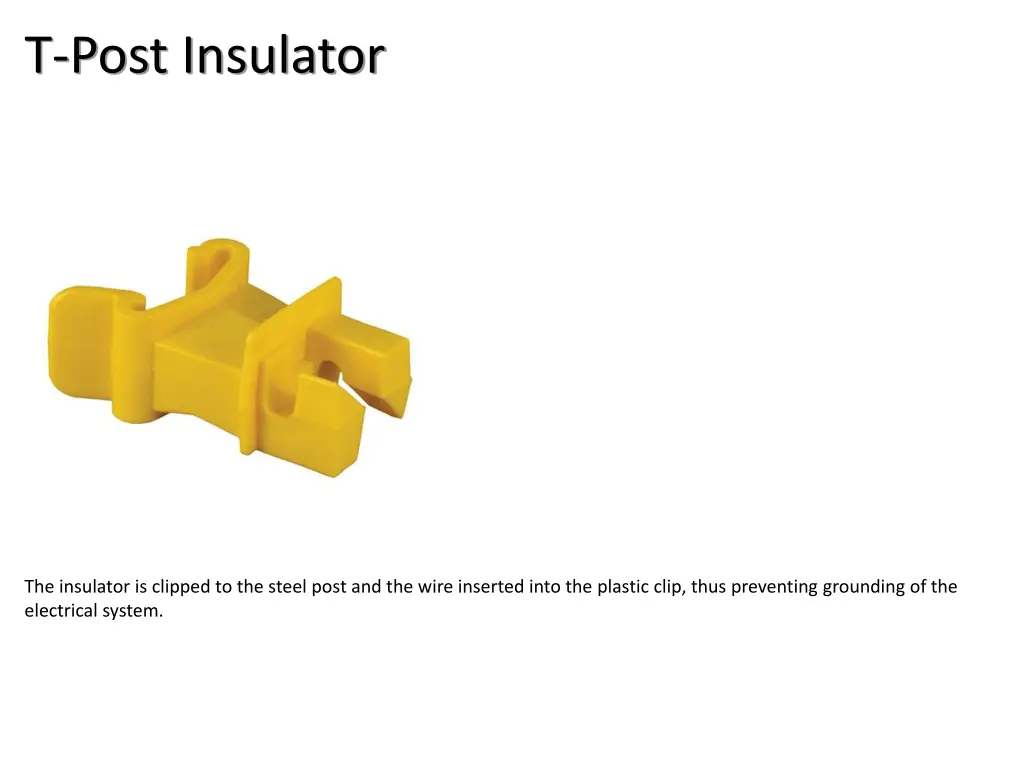 t post insulator