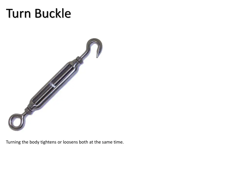 turn buckle