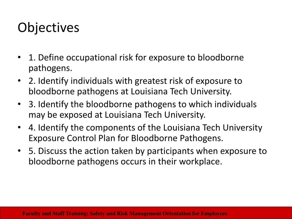 objectives