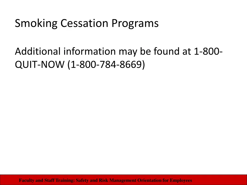 smoking cessation programs