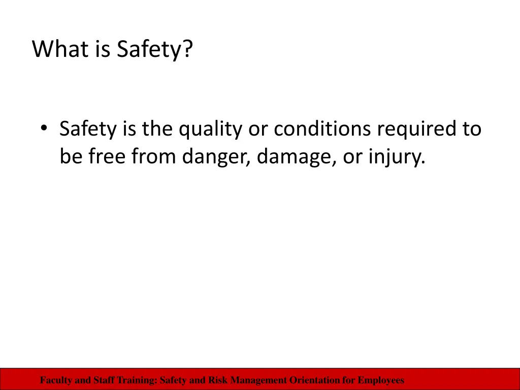 what is safety