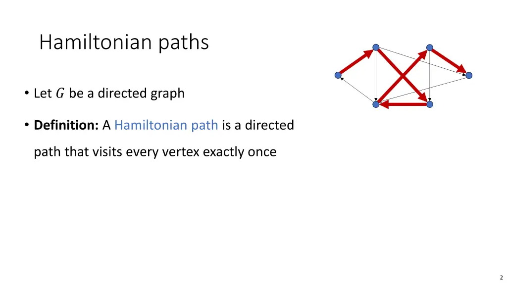 hamiltonian paths