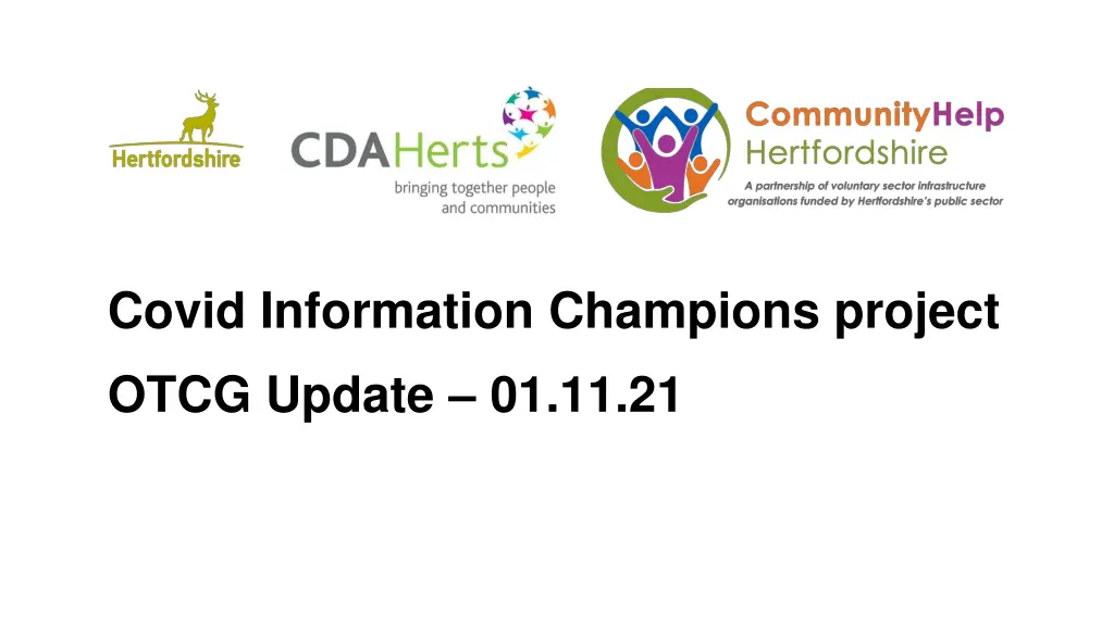 covid information champions project otcg update