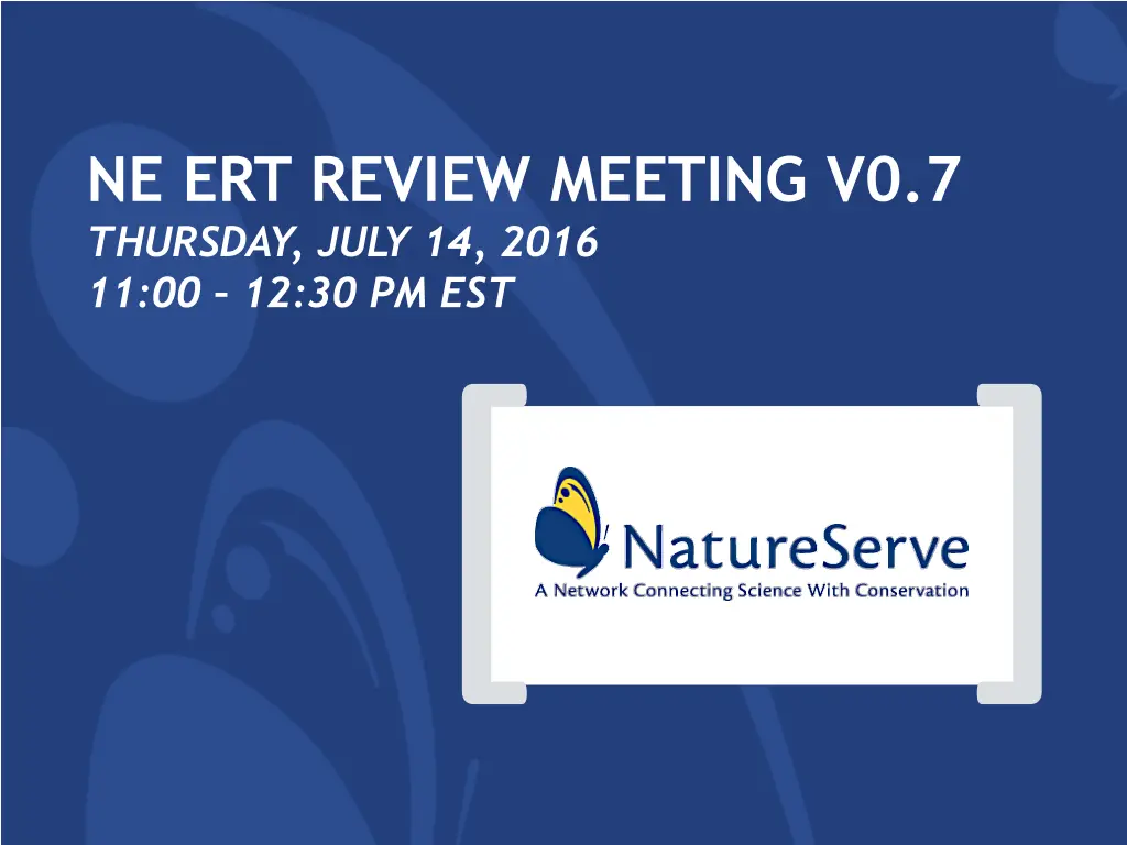 ne ert review meeting v0 7 thursday july 14 2016
