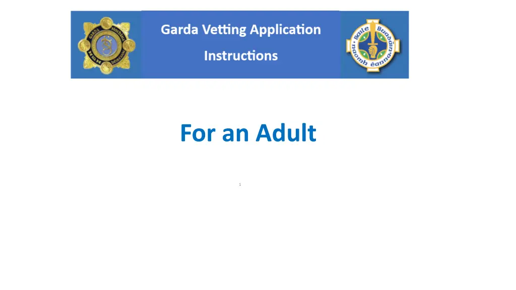 for an adult
