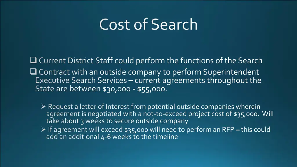 cost of search 1