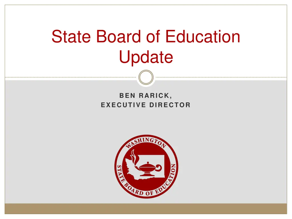 state board of education update
