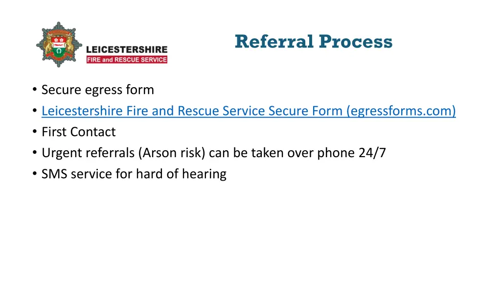 referral process