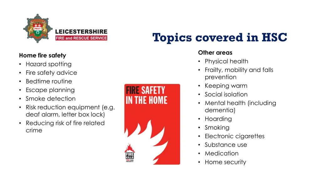topics covered in hsc