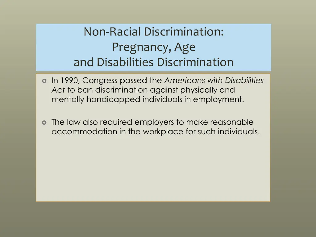 non racial discrimination pregnancy 1