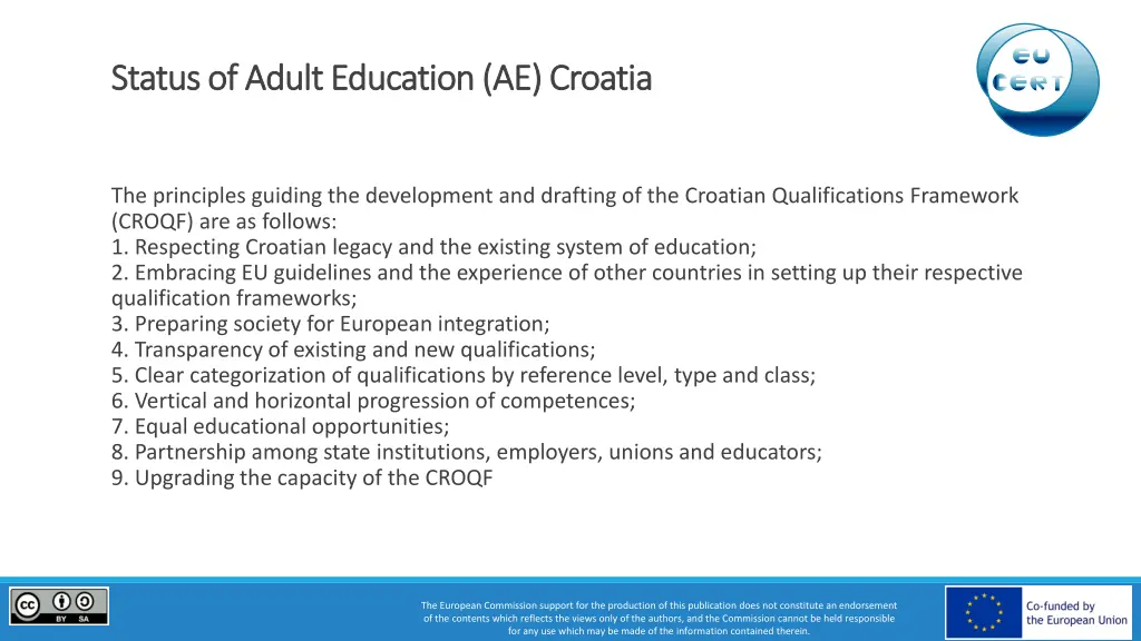status of adult education ae croatia status 2