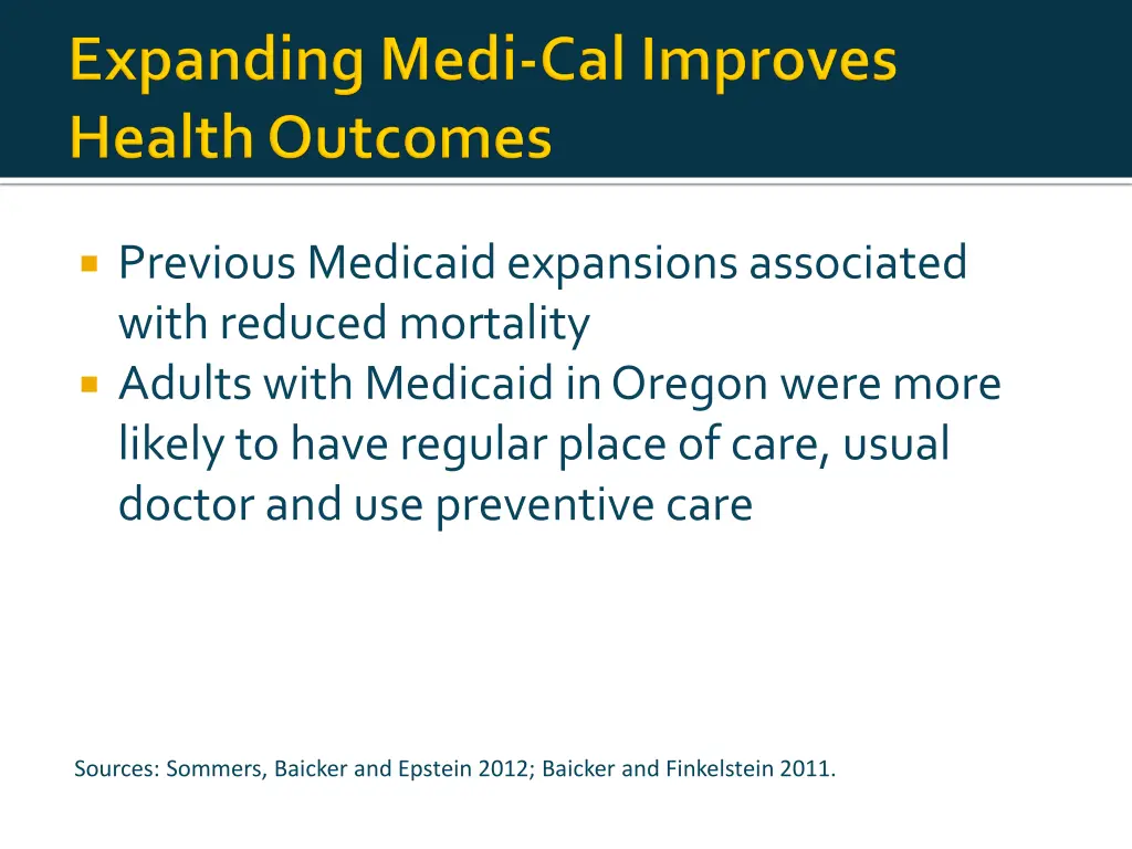 previous medicaid expansions associated with