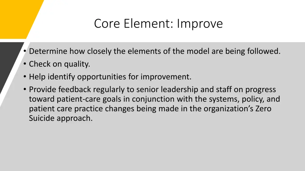 core element improve