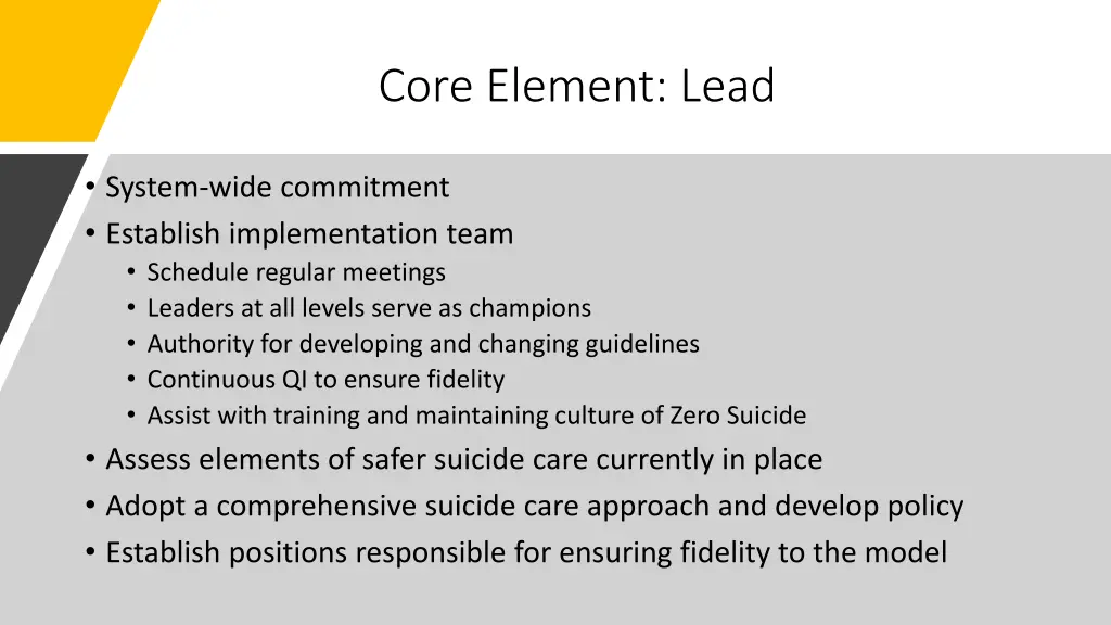 core element lead