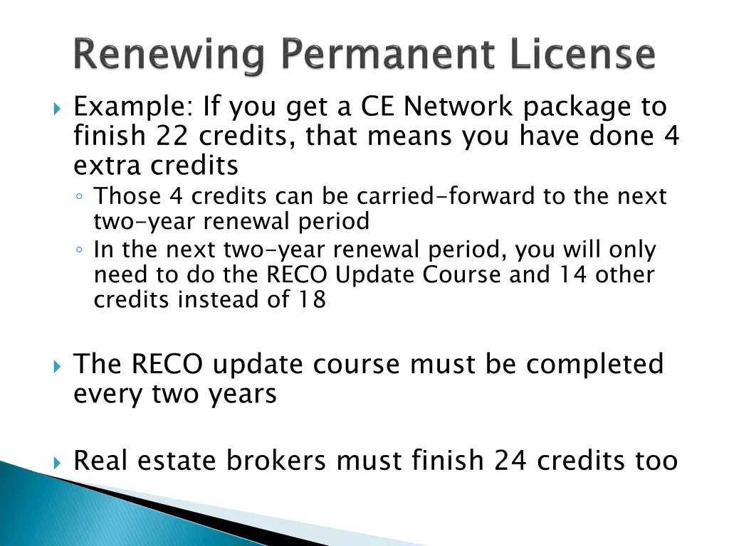 example if you get a ce network package to finish
