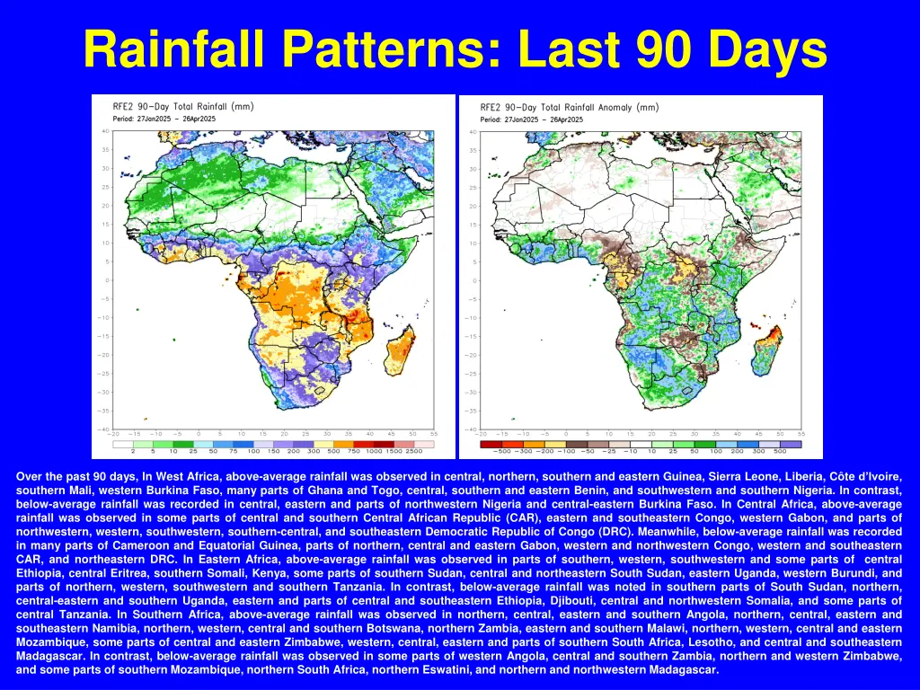 rainfall patterns last 90 days